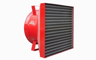 A red foam system unit from Ansul