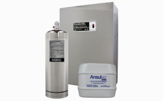 An R-102 fire suppression unit for restaurant systems, from Ansul